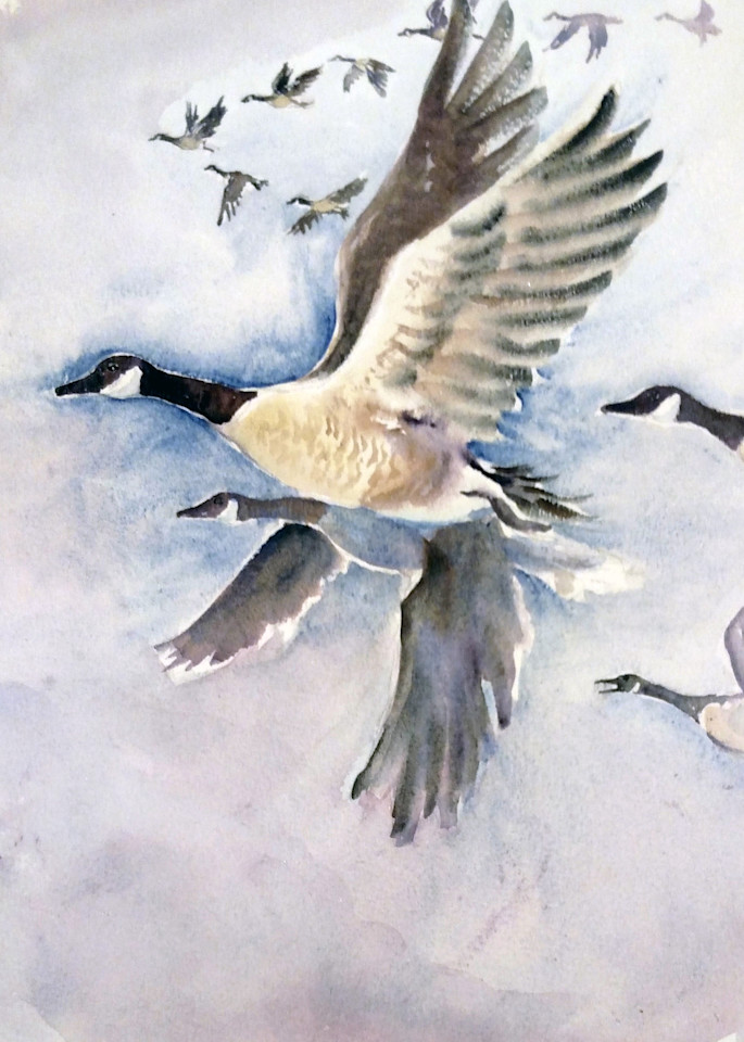 Flying Geese Art | Bright Spirit Studio