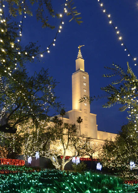Los Angeles Temple - Christmas Lights