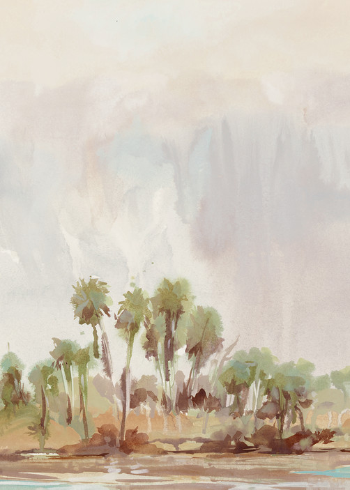 Bing's Landing View | Watercolor Landscape | Gordon Meggison IV