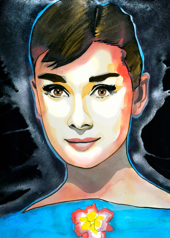 Audrey Hepburn Art | William K. Stidham - heART Art