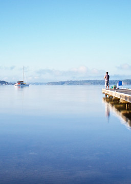 Fishing Jetty Warners Bay Lake Macquarie Nsw Australia