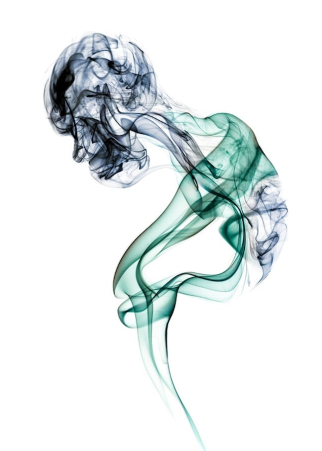 Old Woman Studio Shoot - Smoke Feine Form | Doug Hall | Abstract Art