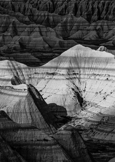 Badlands National Park black and white photography print
