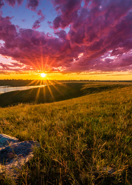 Sunset Over Lake Oahe Photography Art | Andy Crawford Photography - Fine-art photography