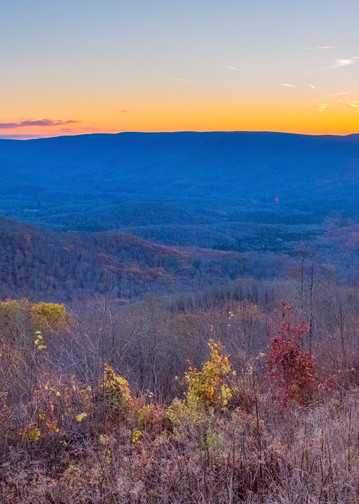 Appalachian Mountains sunset photography