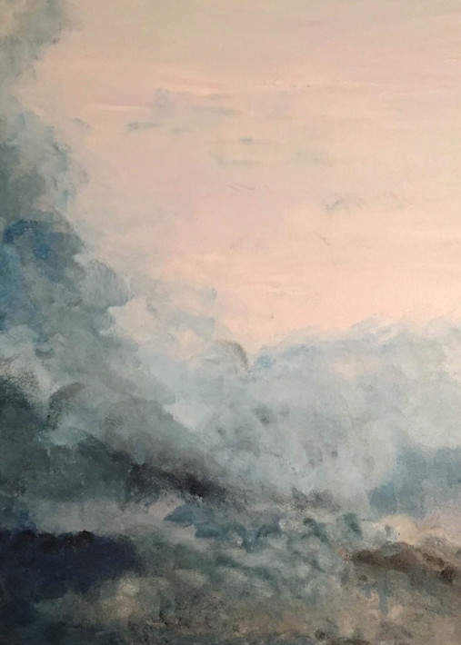Misty Morning Sky Art | Marci Brockmann Author, Artist, Podcaster & Educator