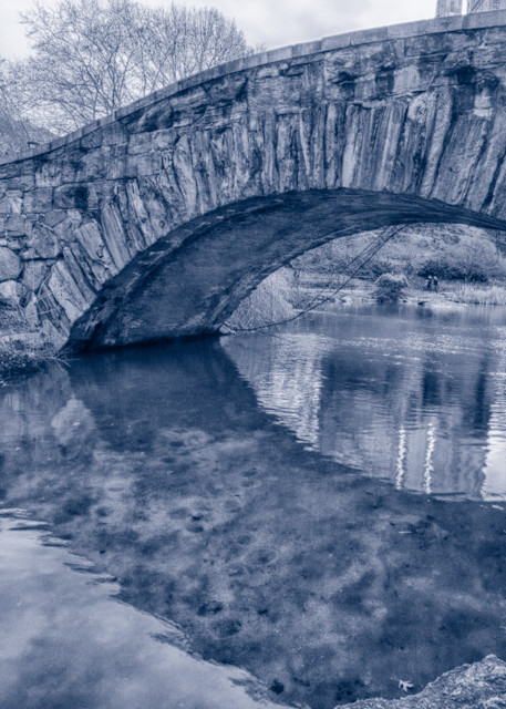 A Black and White Fine Art Photograph of the Gapstow Bridge by Michael Pucciarelli