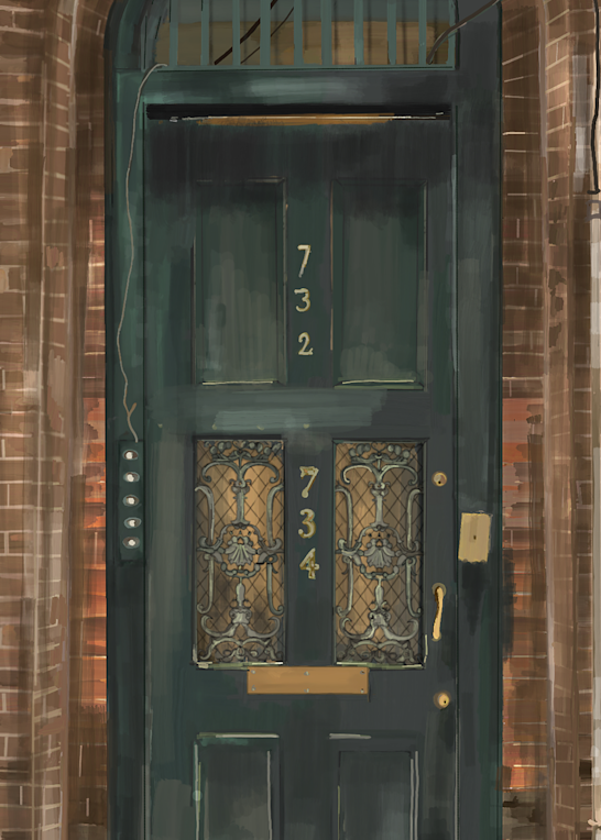 New Orleans Door Art | Leslie's Art Studio 