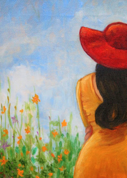 The Red Hat Fine Art Print by Hilary J. England