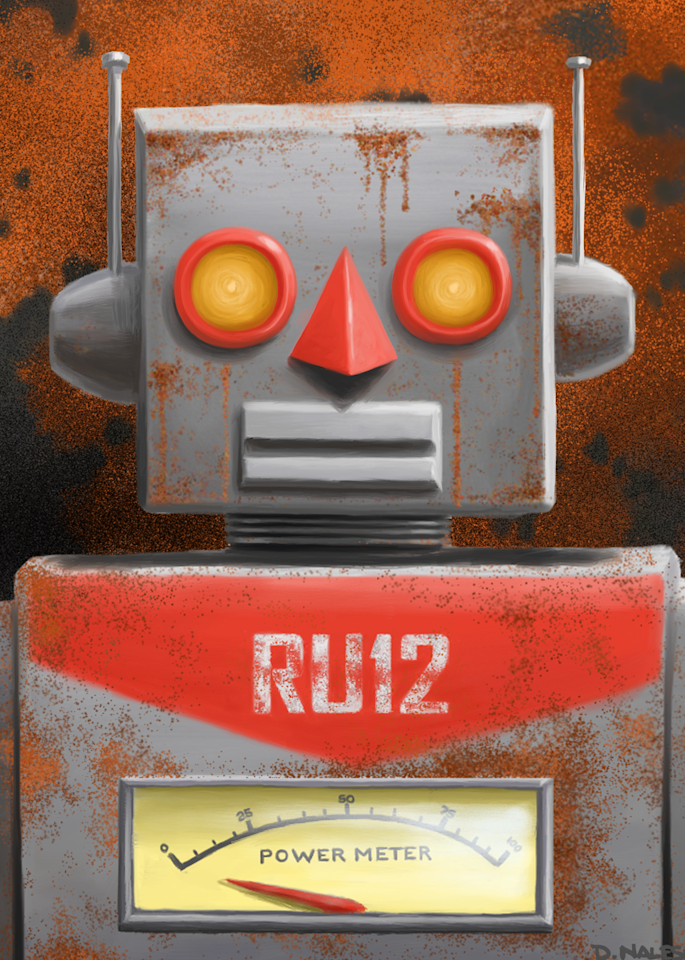 Rusted Robot Art | Davenik Art