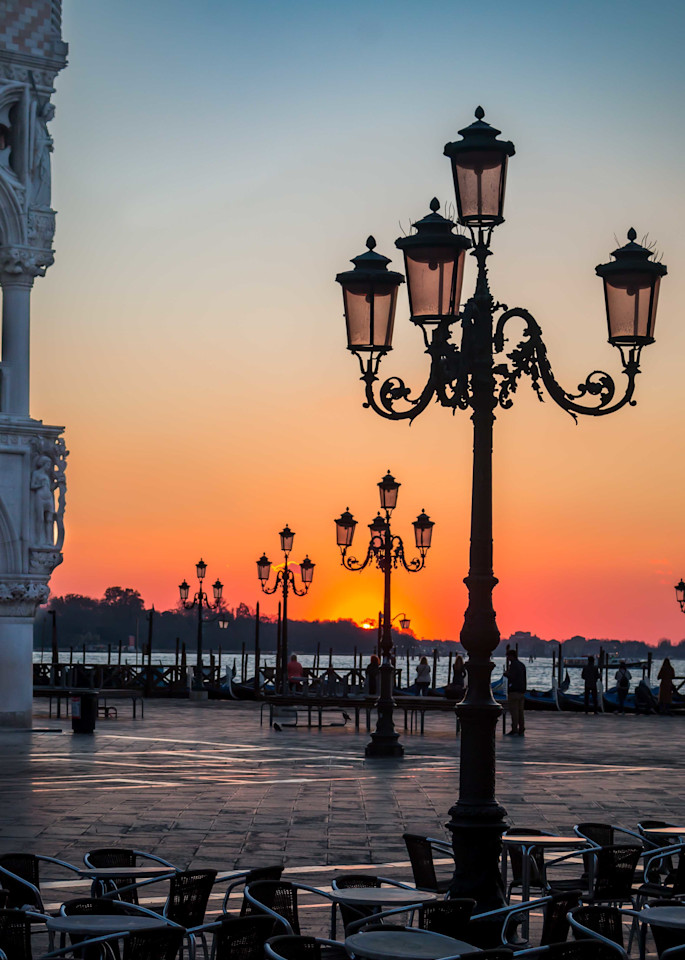 Sunrise In St Mark's Plaza   Venice, Italy Photography Art | Catherine Balck Photography