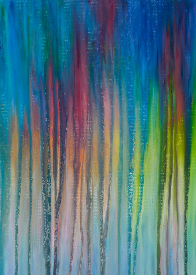 Rainy Northern Lights By Rachel Brask Art | Rachel Brask Studio, LLC