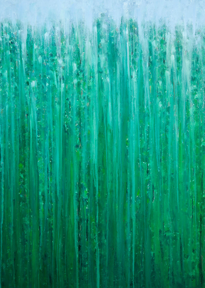 Rainy Moment 09   Deep Forest Rain By Rachel Brask Art | Rachel Brask Studio, LLC
