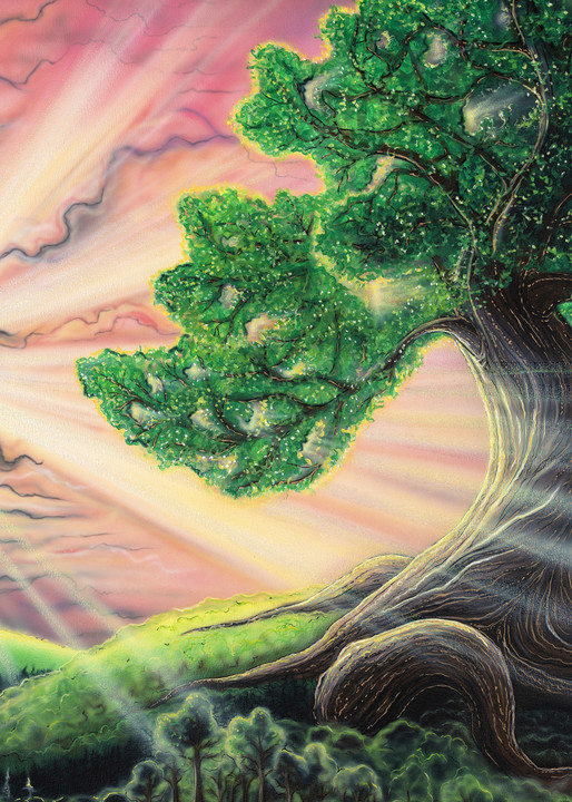 The Tree Of Life is a spiritual paintings inspired by the Hoffman Process
