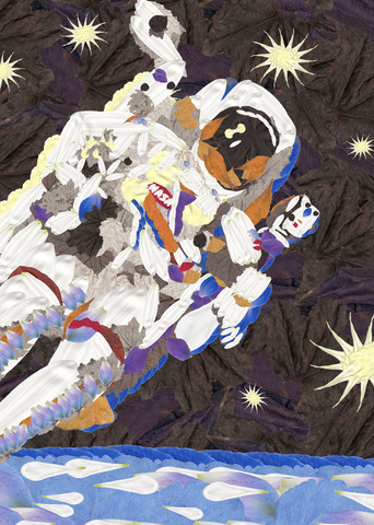 Astronaut In Space Art | smacartist
