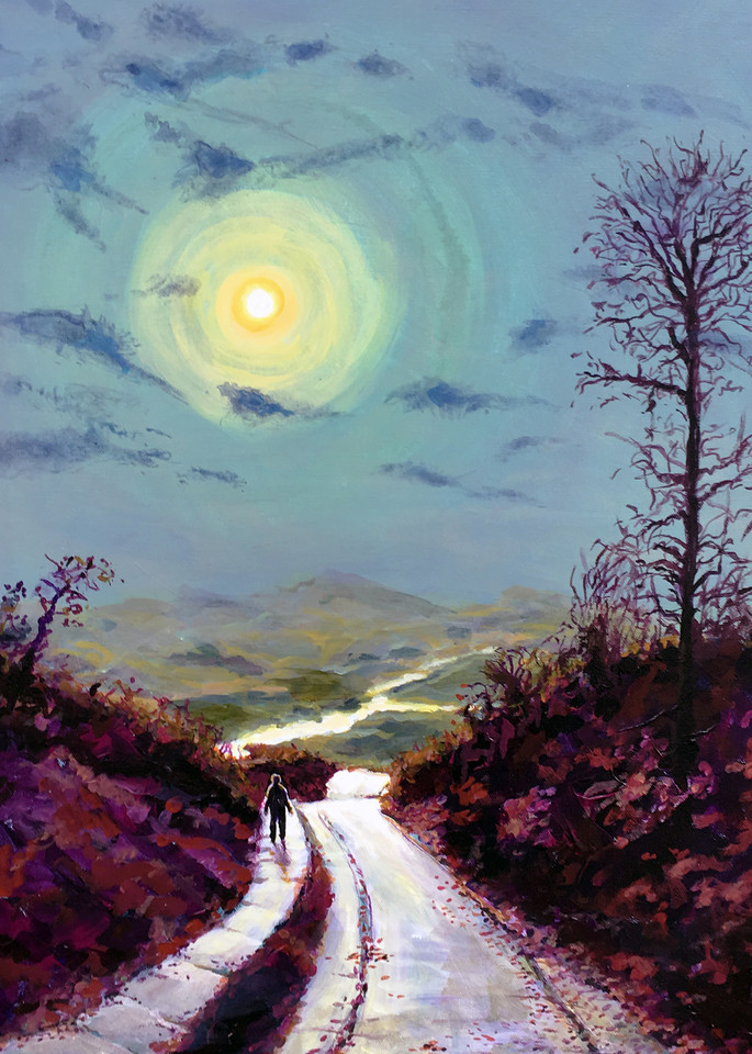 Walking Alone After Midnight  Art | Charles Wallis