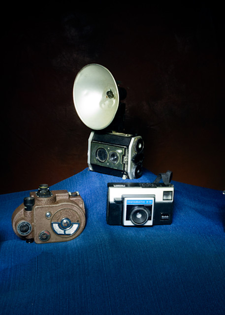 A Fine Art Photograph of Old Compact Cameras by Michael Pucciarelli