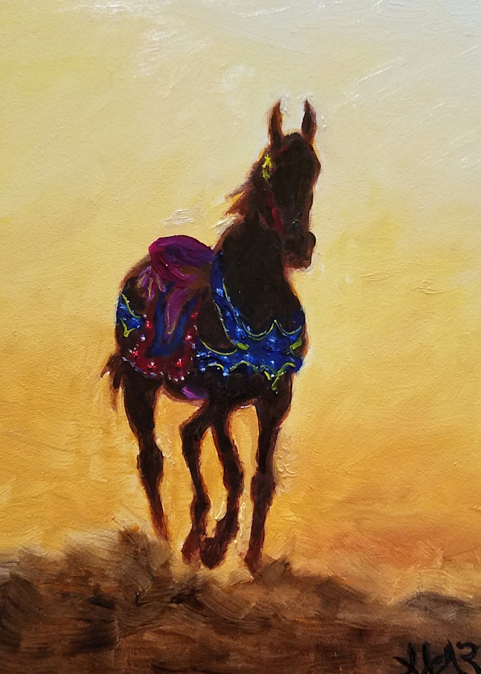 Carousel Horse Silhouette Fine Art Prints