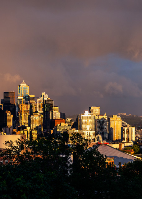 Rainbow from Kerry Park in Seattle