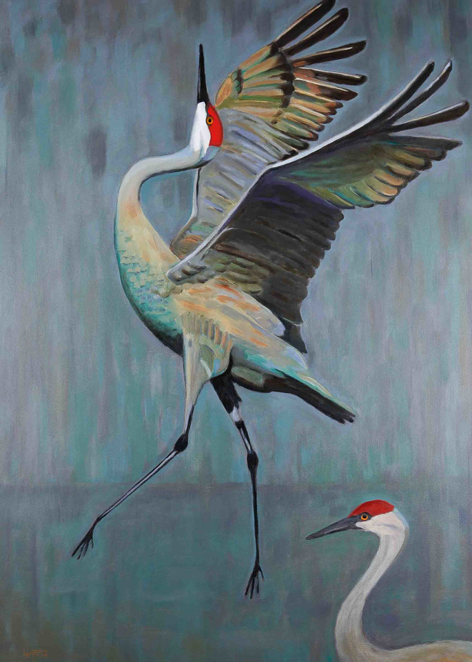 Crane Dance Art | Dave Lambeth Fine Art