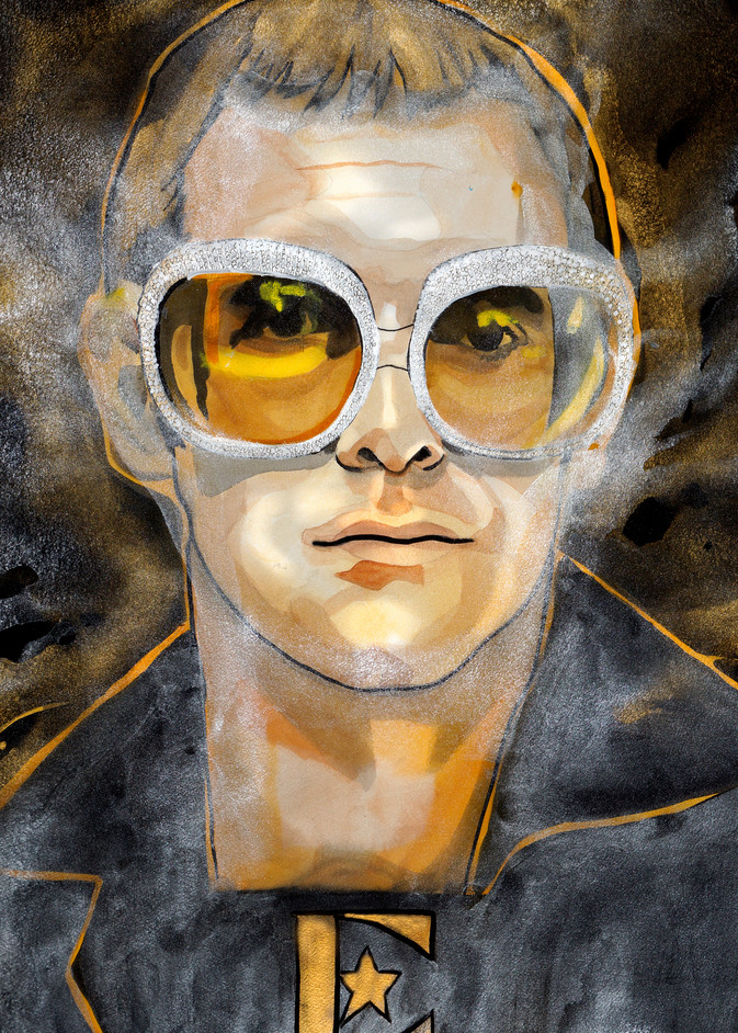 Elton John Art | William K. Stidham - heART Art