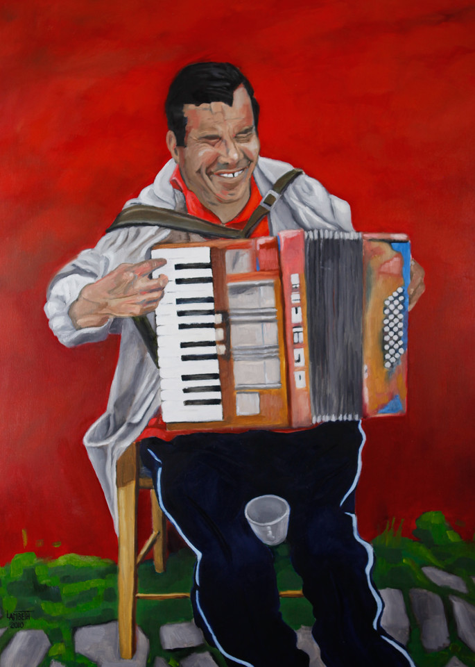 Blind Street Musician Art | Dave Lambeth Fine Art