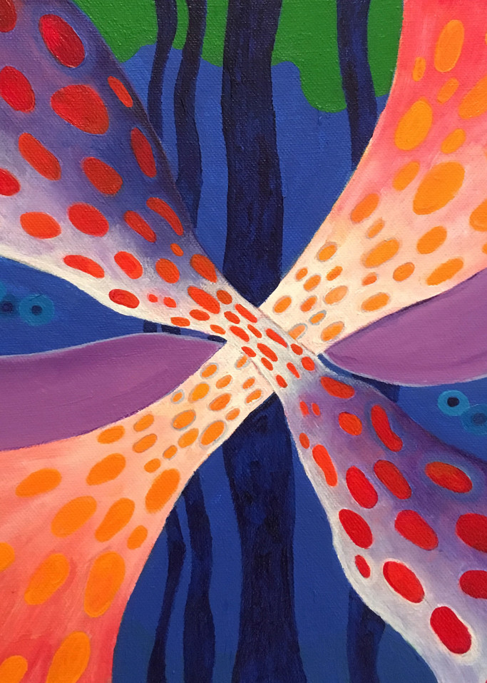 X Marks the Spot - Contemporary Abstract Painting Painting by Marilyn Cvitanic