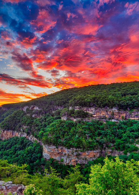 Cloudland Canyon sunrise photography print