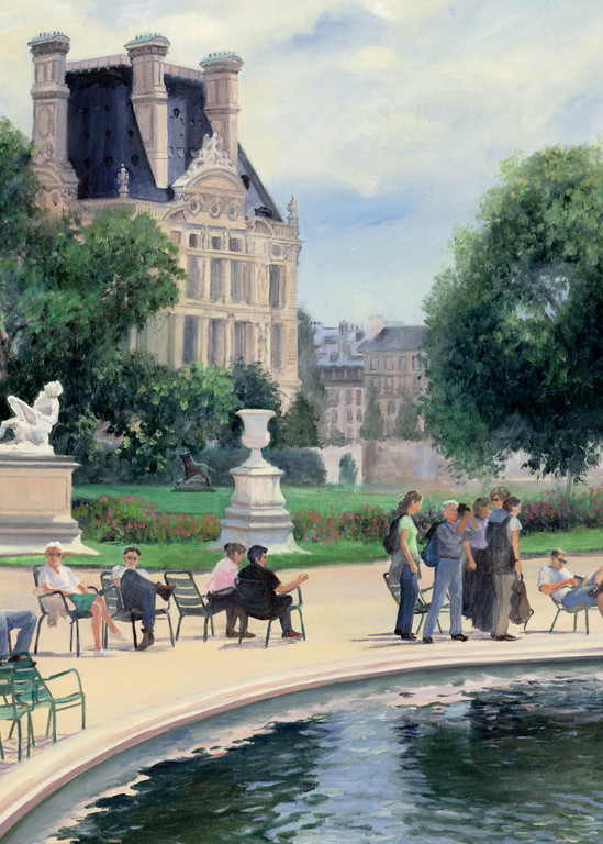 Jardin Des Tuileries Art | Oilartist - Haeffele Fine Art