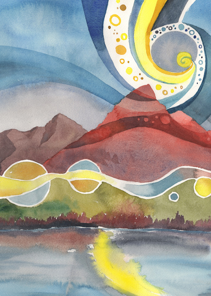 Mountain Morning Song   Alaska Art Print Art | Amanda Faith Alaska Paintings / Estuary Arts, LLC