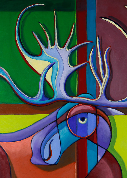 Psychedelic Moose Art | Dave Lambeth Fine Art