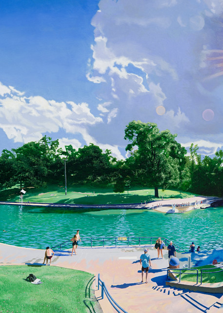 Barton Springs, Austin Art, the Art of Max Voss-Nester