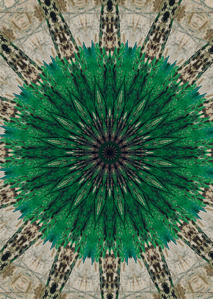 Day 205   Emerald Mandala Art | SkotoArt