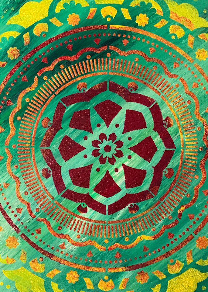 Green Mandala Art | Marci Brockmann Author, Artist, Podcaster & Educator