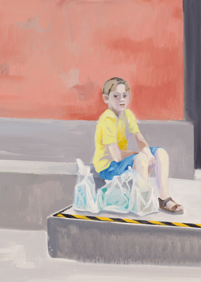 Waiting By The Steps Art | Trine Churchill