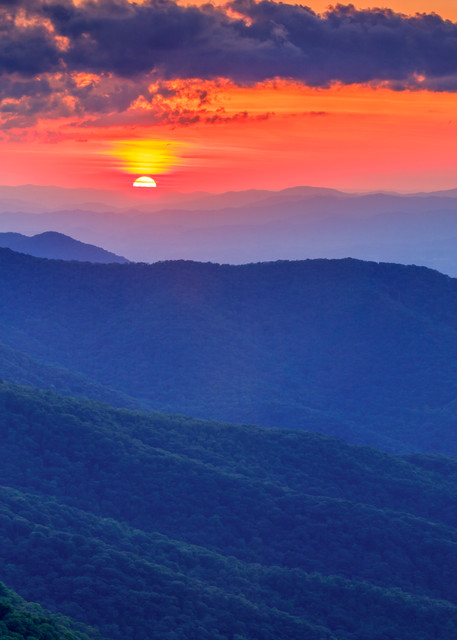 A Blue Ridge Sunset Art | Red Rock Photography