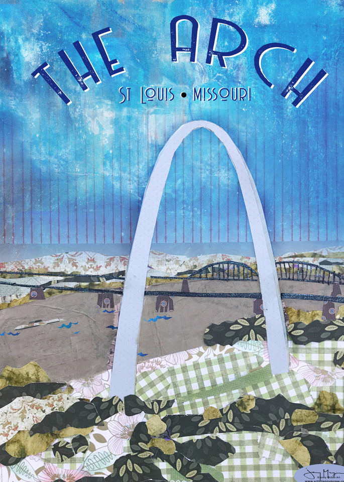 The St Louis Arch Fine l Art Print | Artist Jenny McGee 
