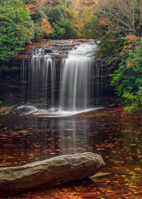 Fall At Schoolhouse Falls H Art | Red Rock Photography