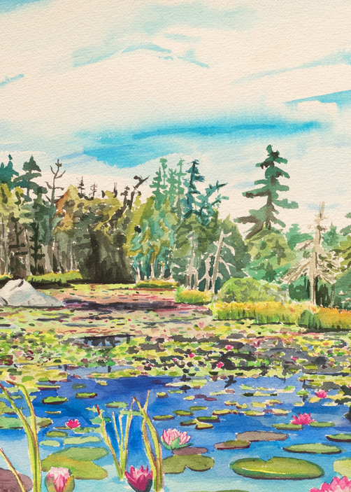 Stonington Maine Ames Pond Art for Sale
