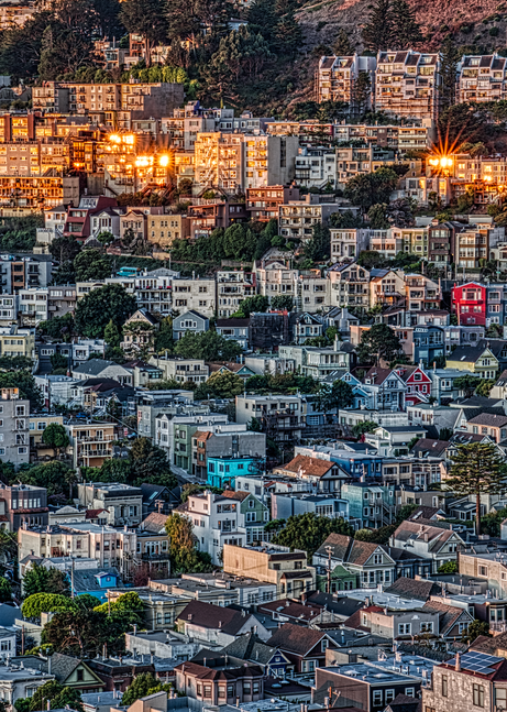 Sunrise On The San Francisco Hills, 2019.  Photography Art | Tom Stahl Photography