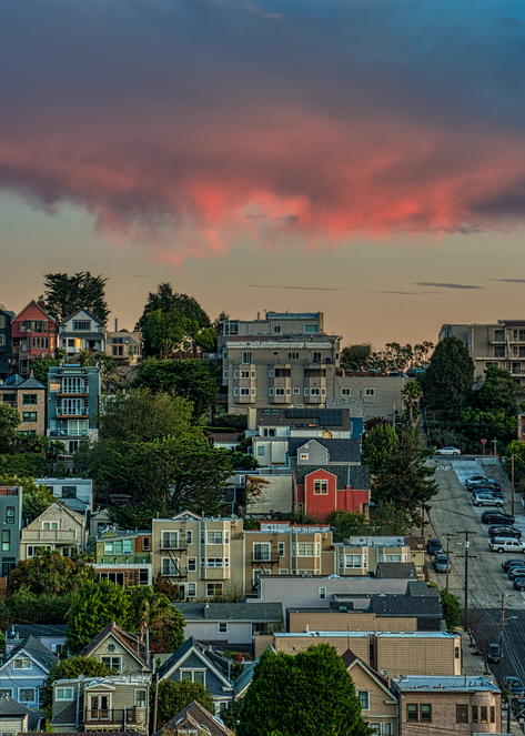 Castro Street Sunrise, 2019. Photography Art | Tom Stahl Photography