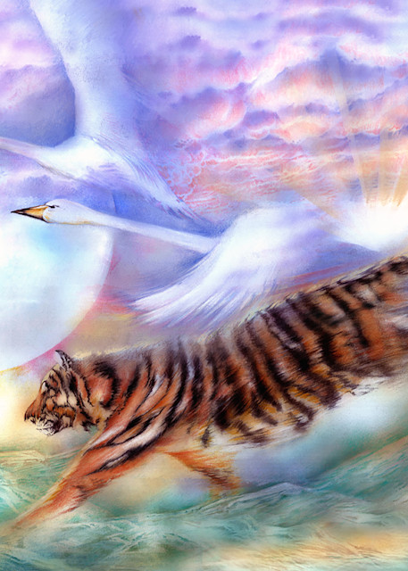 Tigerswan24x36 Art | Joan Marie Art