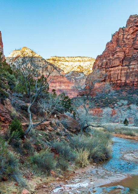 River Through Zion National Park Photography Art | Kermit Carlyle Photography 