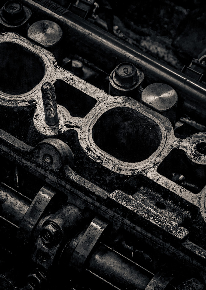 Scrap Yard Engine Case Photography Art | Dan Katz, Inc.