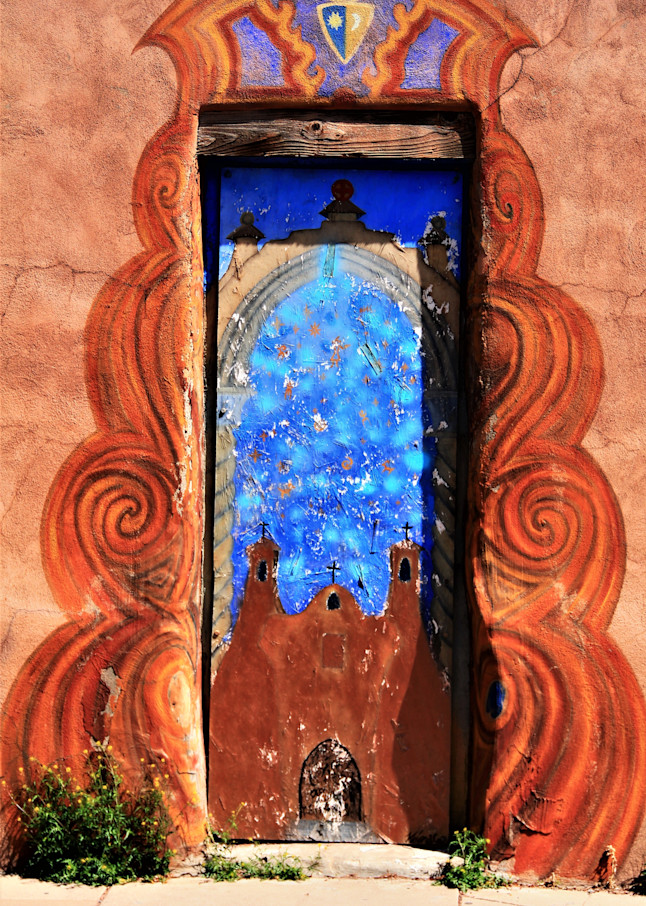 04  Door Of The Star Church  Santa Fe, New Mexico Photography Art | RuddFotos