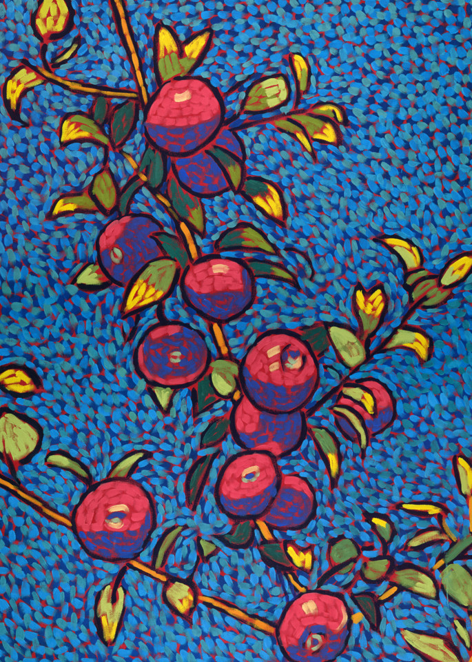 flowers-and-trees, apples, fruit, fruit-trees, abstract, art, paintings, prints