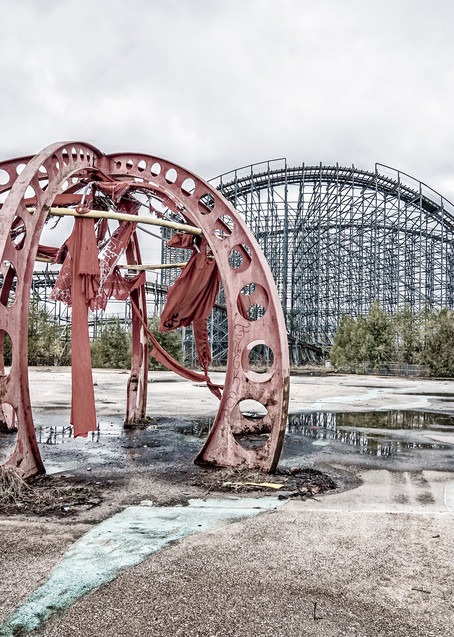Abandoned Six Flags Jazzland — New Orleans photography prints
