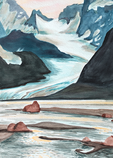 Alaskan Glacier Art for sale.