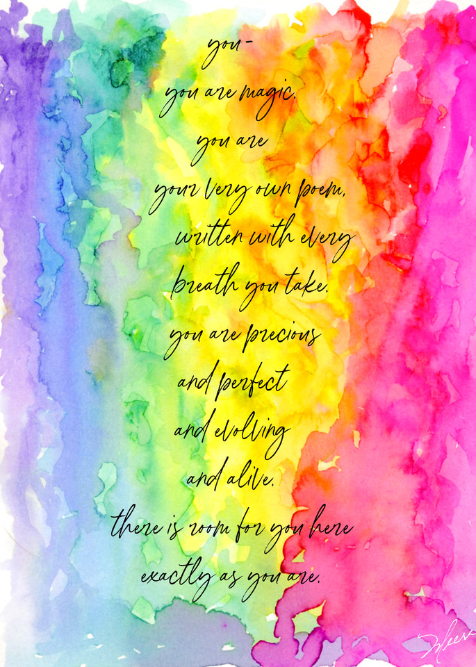 You are Magic, rainbow poem