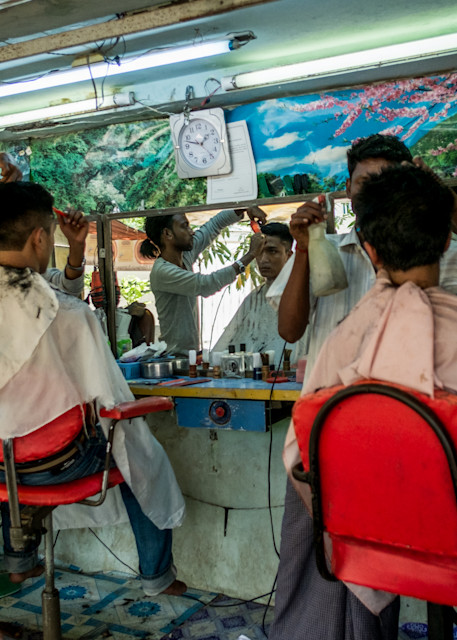 Barbershop Yangon, Myanmar Photography Art | Photography's Dead